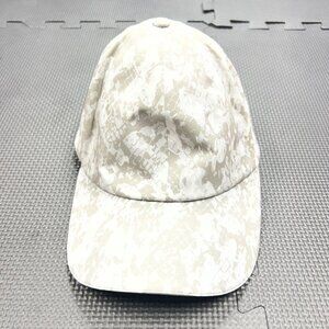 Lululemon Beige Patterned Baseball Cap Adjustable Fit Activewear
